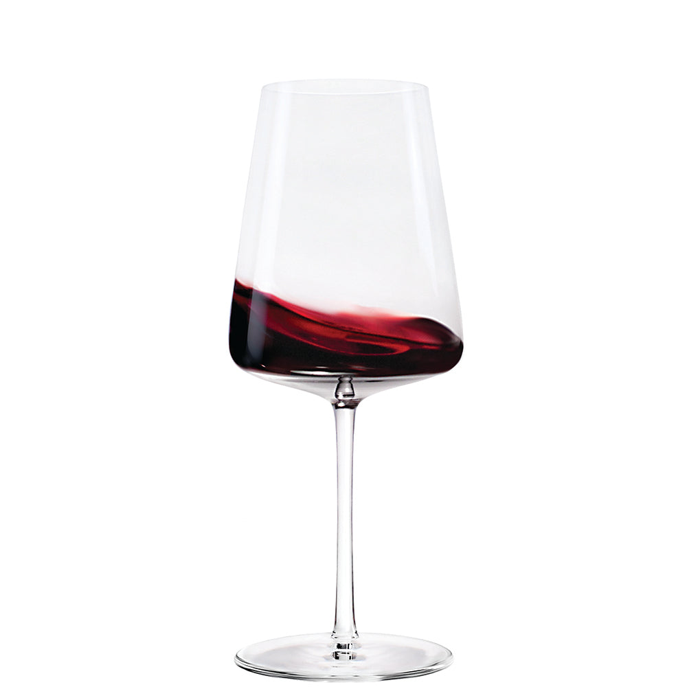 Set of 6 Large Red Wine Crystal Glass Bordeaux Large Wine Glass - 660ml  Stolzle