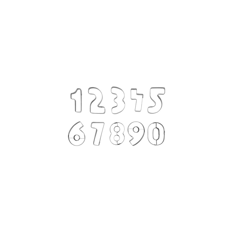 Chef Inox 9 Piece Numbers Cutter Set