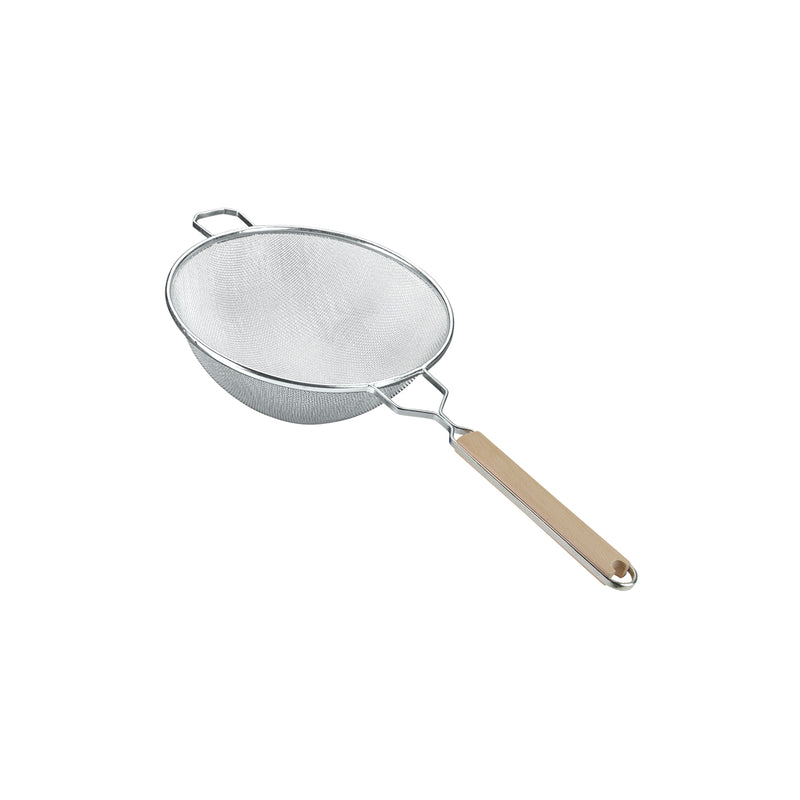 Medium Tin Mesh Strainer with Wood Handle 260mm