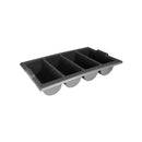 Grey Cutlery Box With 4 Compartments