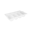 White Cutlery Box With 4 Compartments