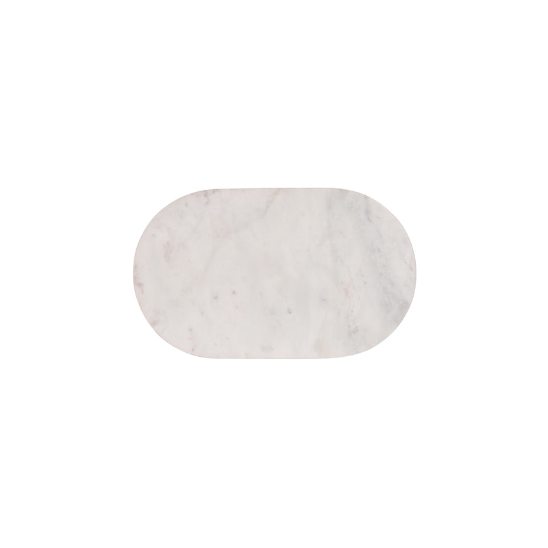Serve White Marble Platter 380x230x15mm