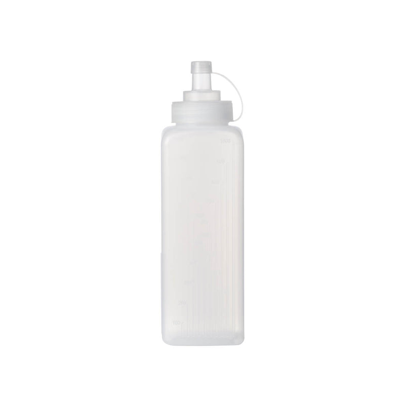 Chef Inox Square Wide Mouth Graduated Squeeze Bottle 1lt