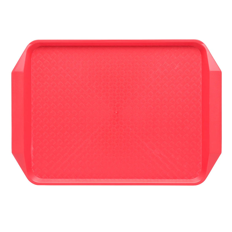 Chef Inox Red Plastic Food Tray 425x300mm