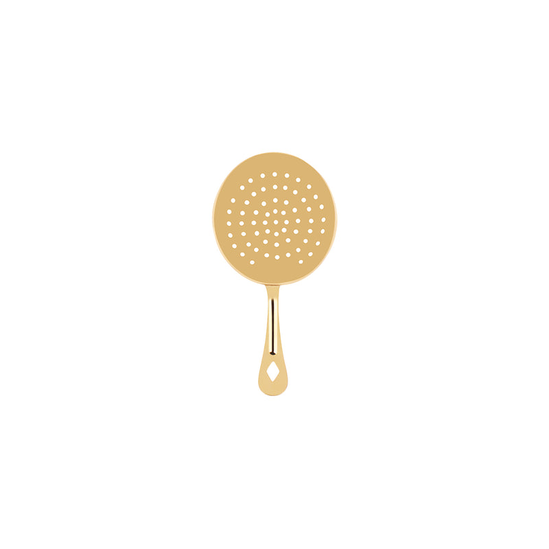 Ice Scoop/Round Julep - Perforated, Gold Plated