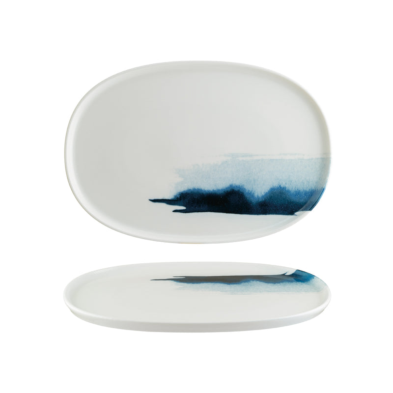 Blue Wave Platter 340x230x18mm