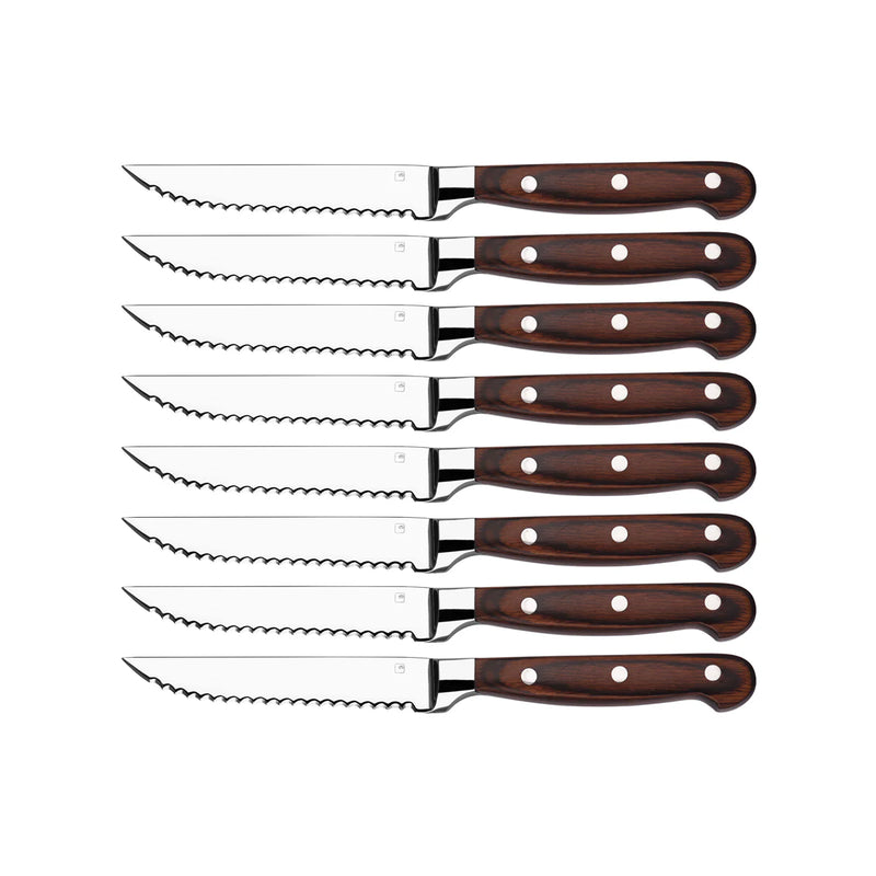 Pakkawood Handle 8 Piece Steak Knife Set 235 mm