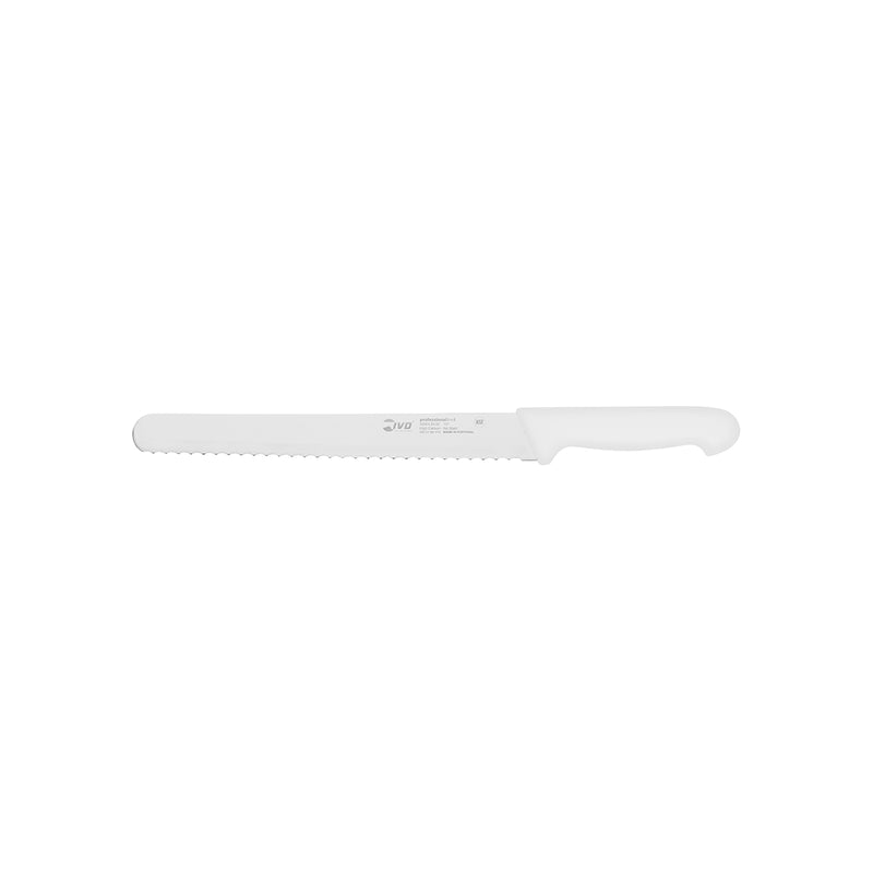 Professional White Serrated Slicer 250mm