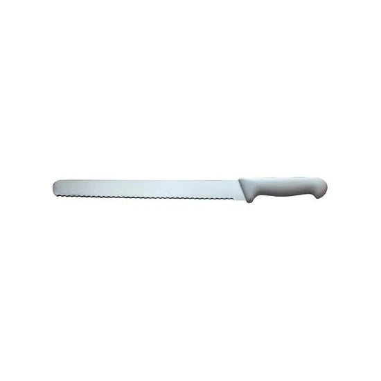 Professional White Serrated Slicer 300mm