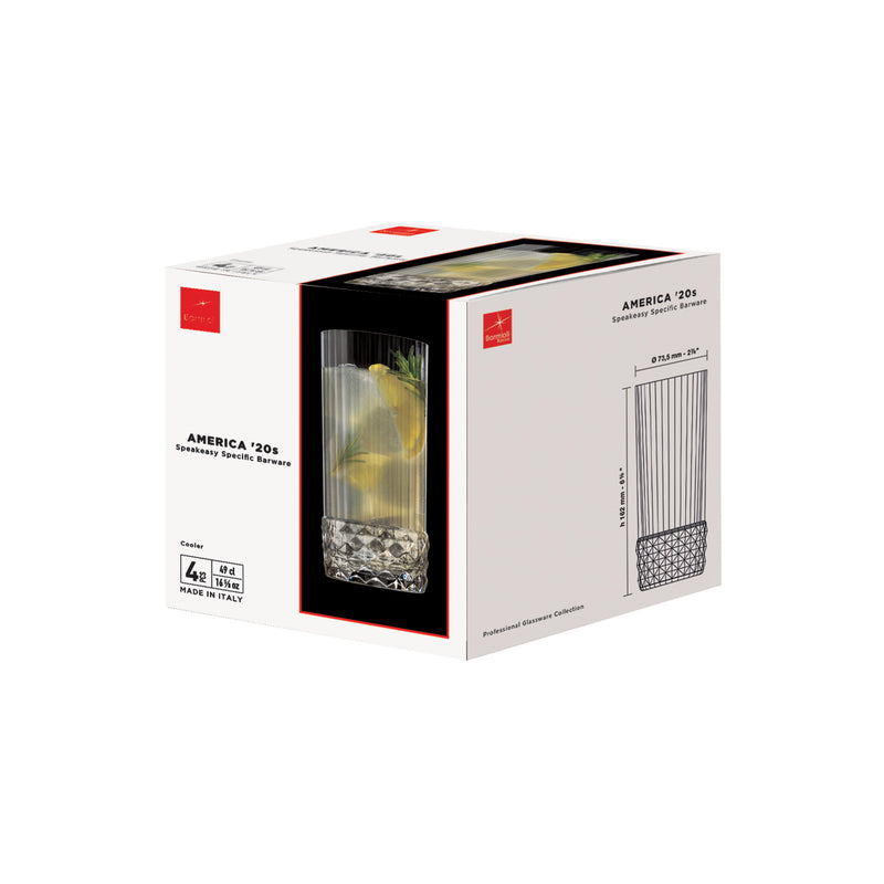 America 20's Cooler Glass 490ml