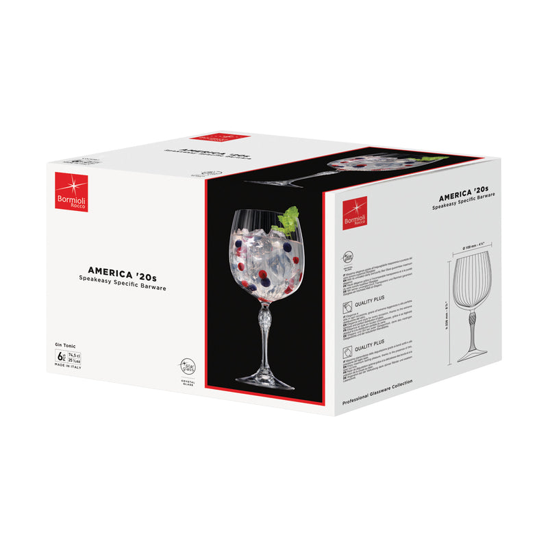 America 20's Gin Tonic Glass 745ml