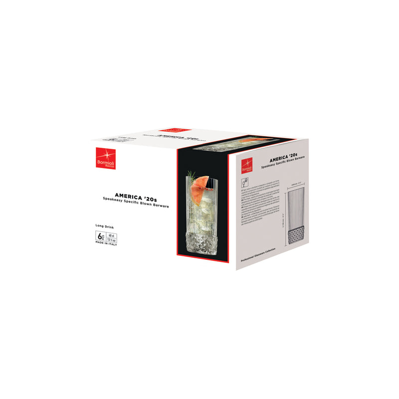 America 20's Long Drink Glass 400ml