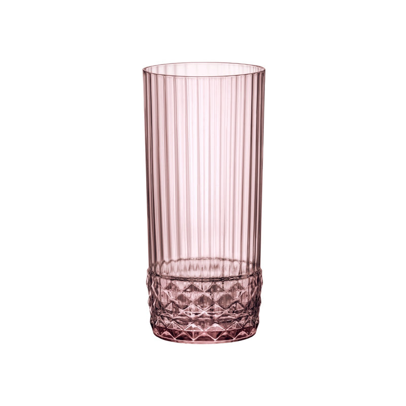 America 20's Lilac Rose Cooler Glass 490ml