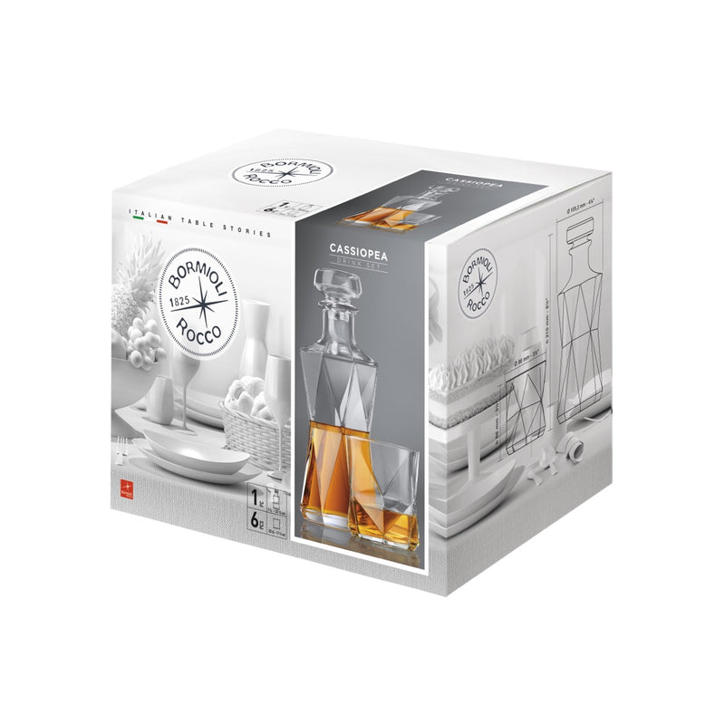 Cassiopea 7 Piece Decanter and Tumbler Set