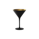Olympic Matte Black/Gold Cocktail Glass 240ml