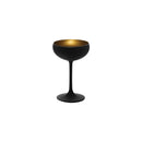 Olympic Matte Black/Gold Champagne Coupe 230ml