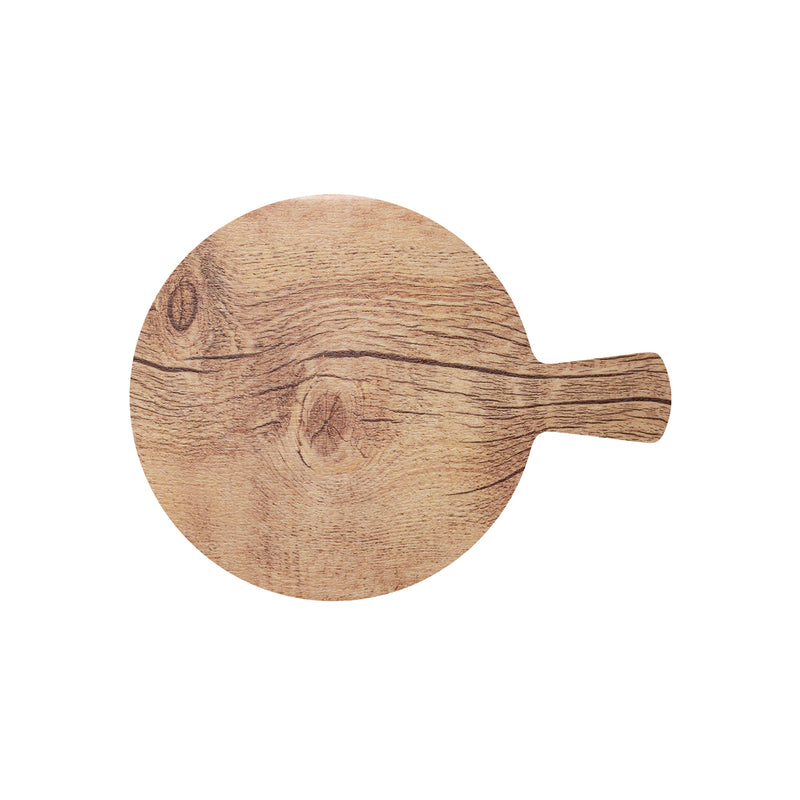 Chef Inox Oak Effect Platter with Handle 320mm