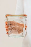 Complete Weck Glass Jar with Lids & Seals 580ml 100x107mm (742)