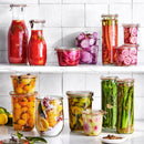 Complete Weck Glass Jar with Lids & Seals 850ml 100x147mm (743)