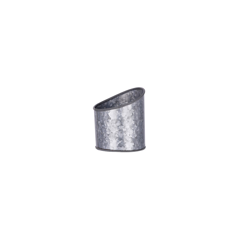 Coney Island Galvanised Slanted Pot 105x115mm