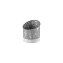 Coney Island Galvanised Slanted Pot, Dipped White 105x115mm