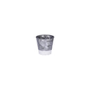Coney Island Galvanised Flared Pot, Dipped White 100x95mm