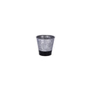 Coney Island Galvanised Flared Pot, Dipped Black 100x95mm