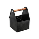 Coney Island 3 Compartment Caddy with Wood Handle 170x230mm