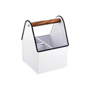 Coney Island 3 Compartment Caddy with Wood Handle 170x230mm