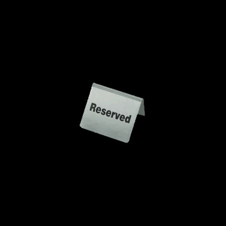 Chef Inox Reserved Table Sign 62x55mm