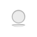 Bistro Frosted Steel Coupe Plate 200x18mm