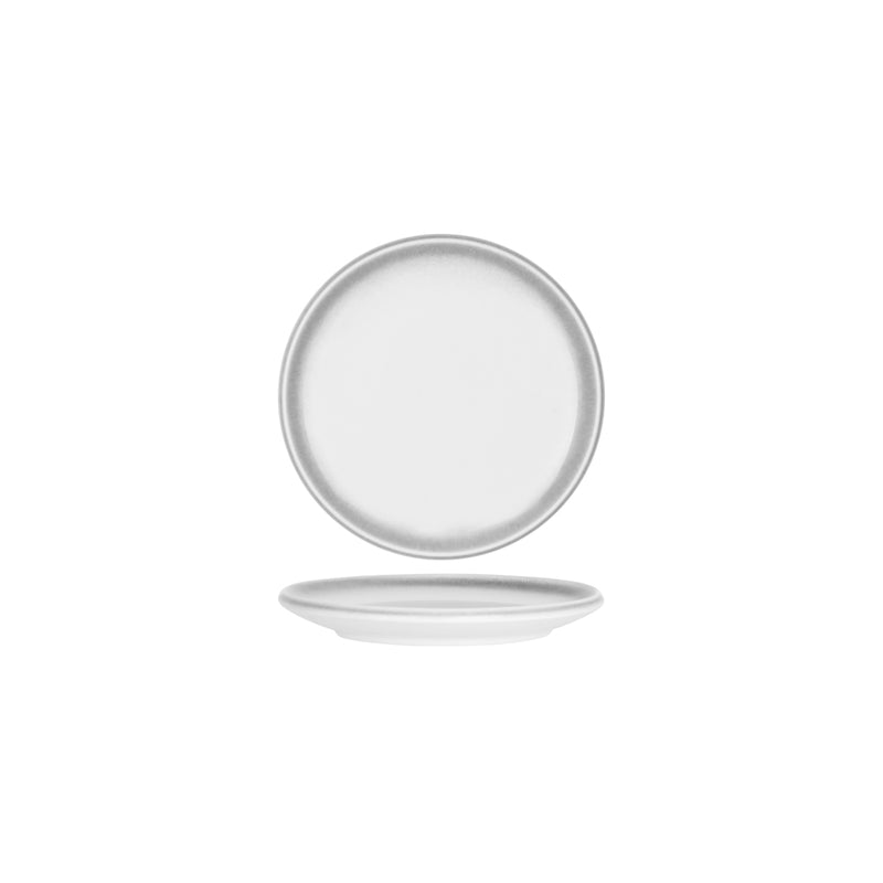 Bistro Frosted Steel Coupe Plate 200x18mm