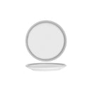 Bistro Frosted Steel Coupe Plate 245x22mm