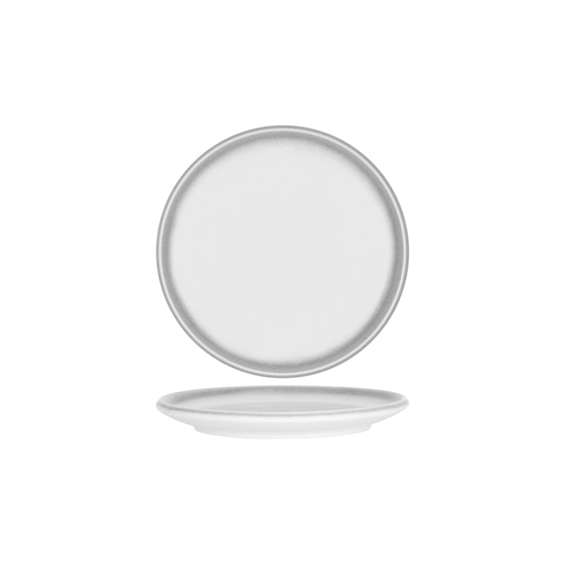 Bistro Frosted Steel Coupe Plate 245x22mm