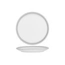 Bistro Frosted Steel Coupe Plate 280x23mm