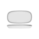 Bistro Frosted Steel Coupe Platter 350x186mm