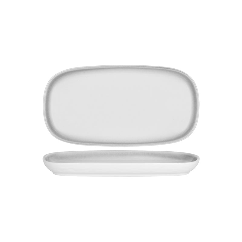 Bistro Frosted Steel Coupe Platter 350x186mm