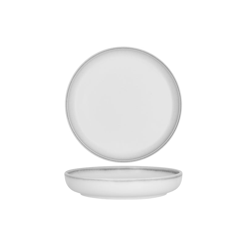 Bistro Frosted Steel Deep Coupe Plate 251x42mm