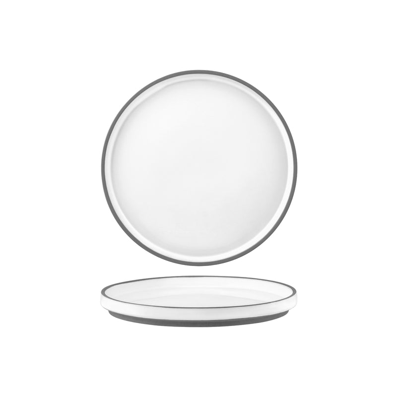 Tablekraft Urban Muse White Plate Rimmed 210mm
