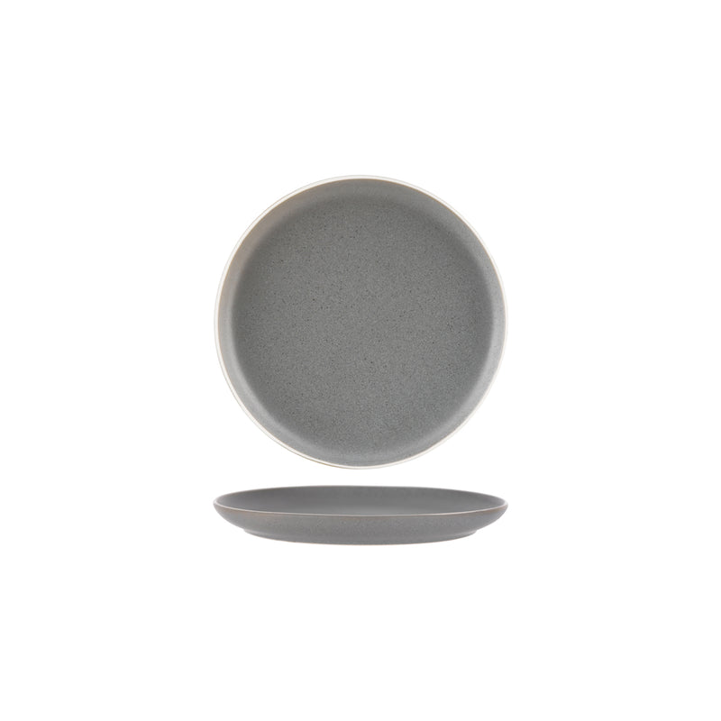 Tablekraft Urban Grey Round Coupe Plate 203mm