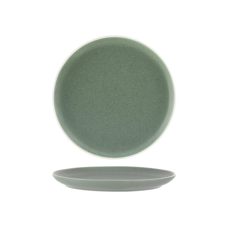 Tablekraft Urban Green Round Coupe Plate 268mm