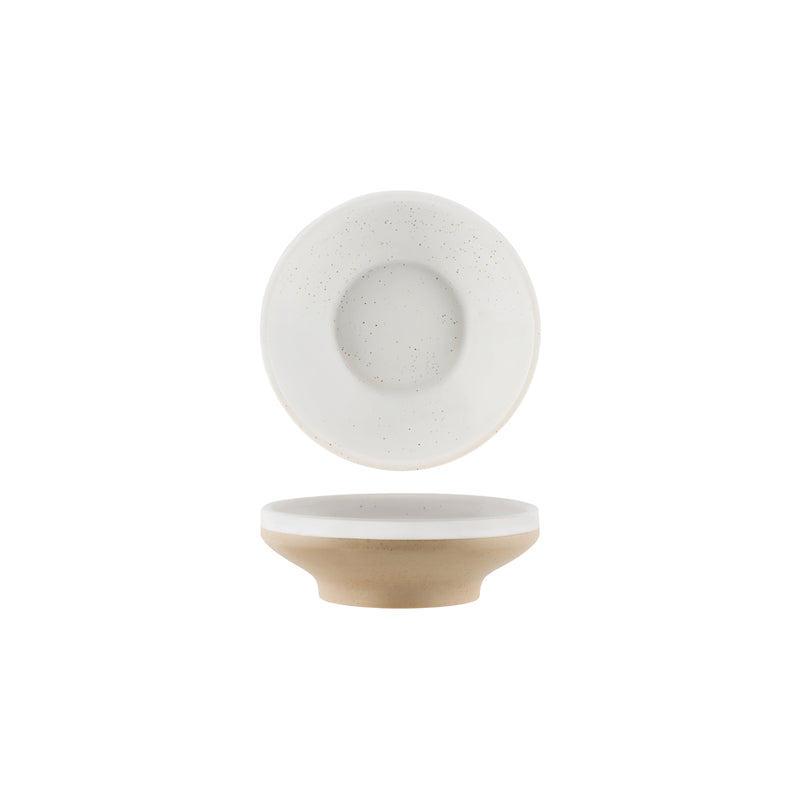 Soho White Pebble Footed Bowl 156x52mm