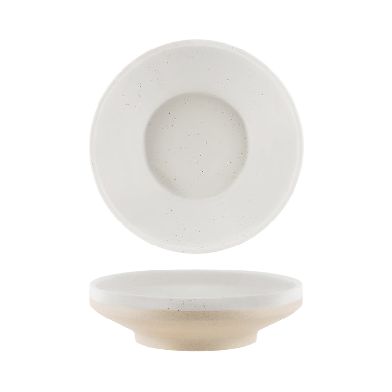 Soho White Pebble Footed Bowl 227x62mm