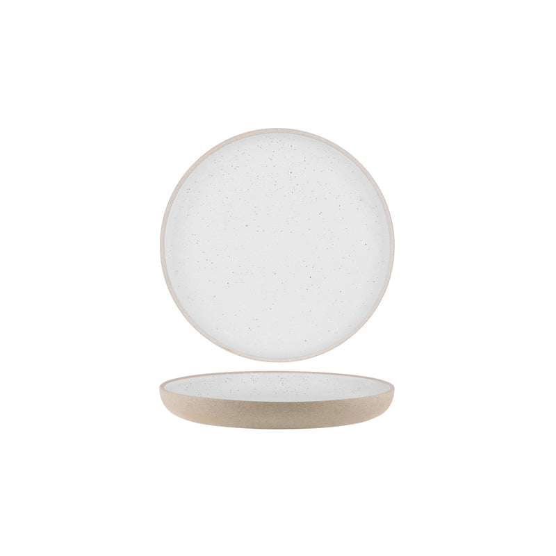 Soho White Pebble Deep Coupe Plate 255mm