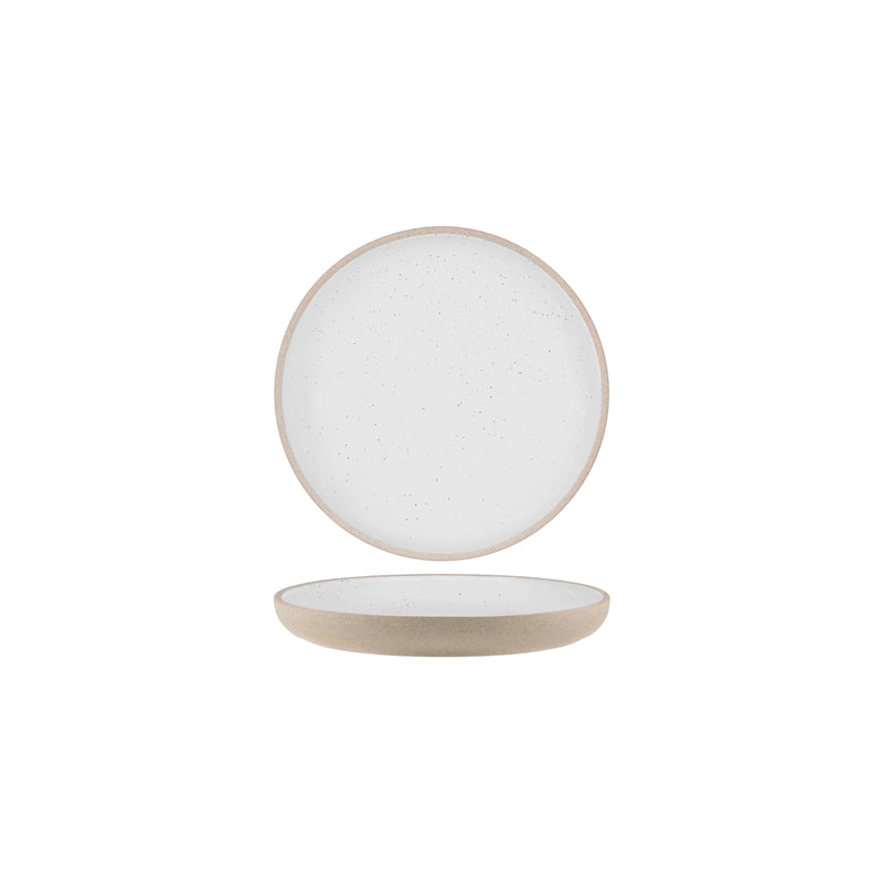 Soho White Pebble Deep Coupe Plate 235mm