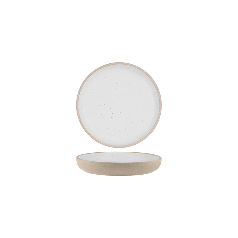 Soho White Pebble Deep Coupe Plate 175mm