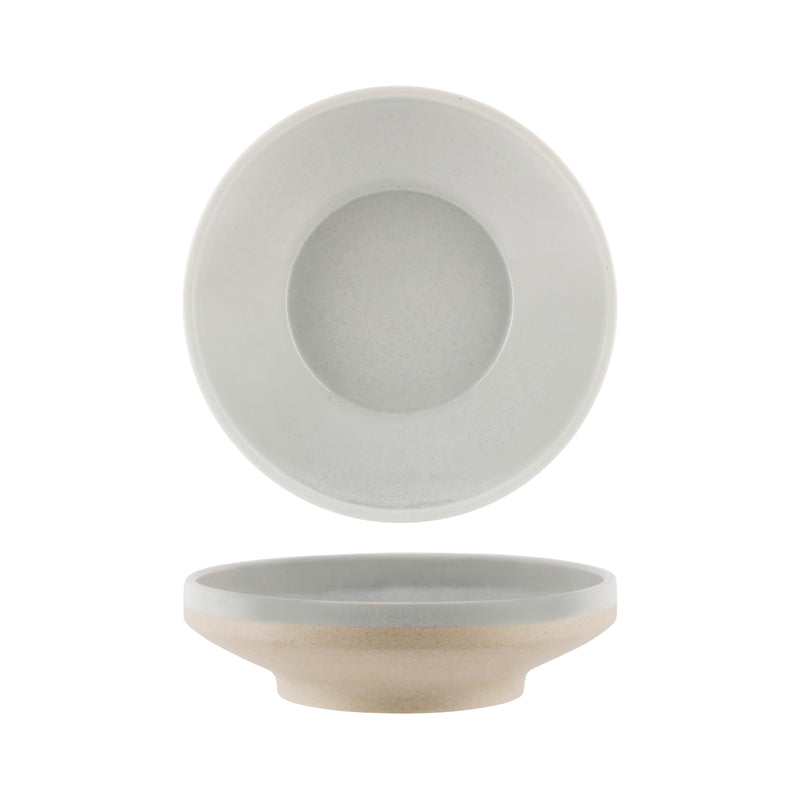 Soho Reactive Limestone Footed Bowl 227x62mm