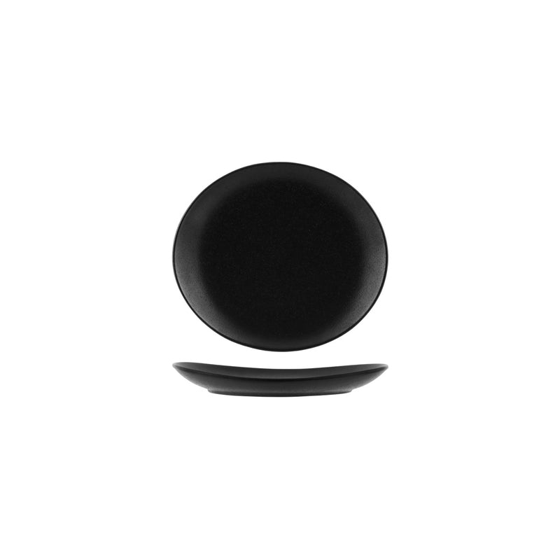 Black Oval Plate 210mm