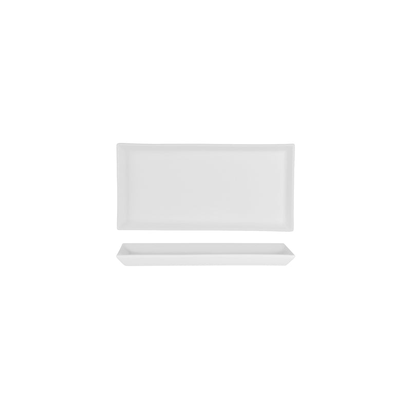 White Album Flared Platter 240x120x15mm