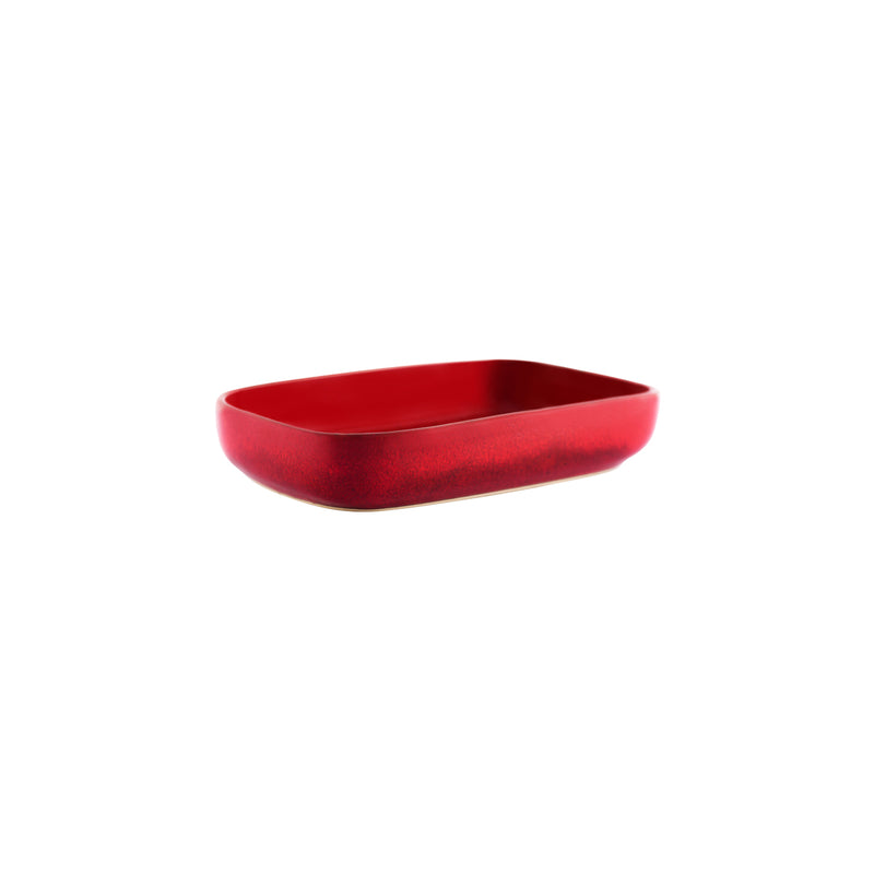 Artistica Reactive Red Rectangular Dish 170x105x40mm